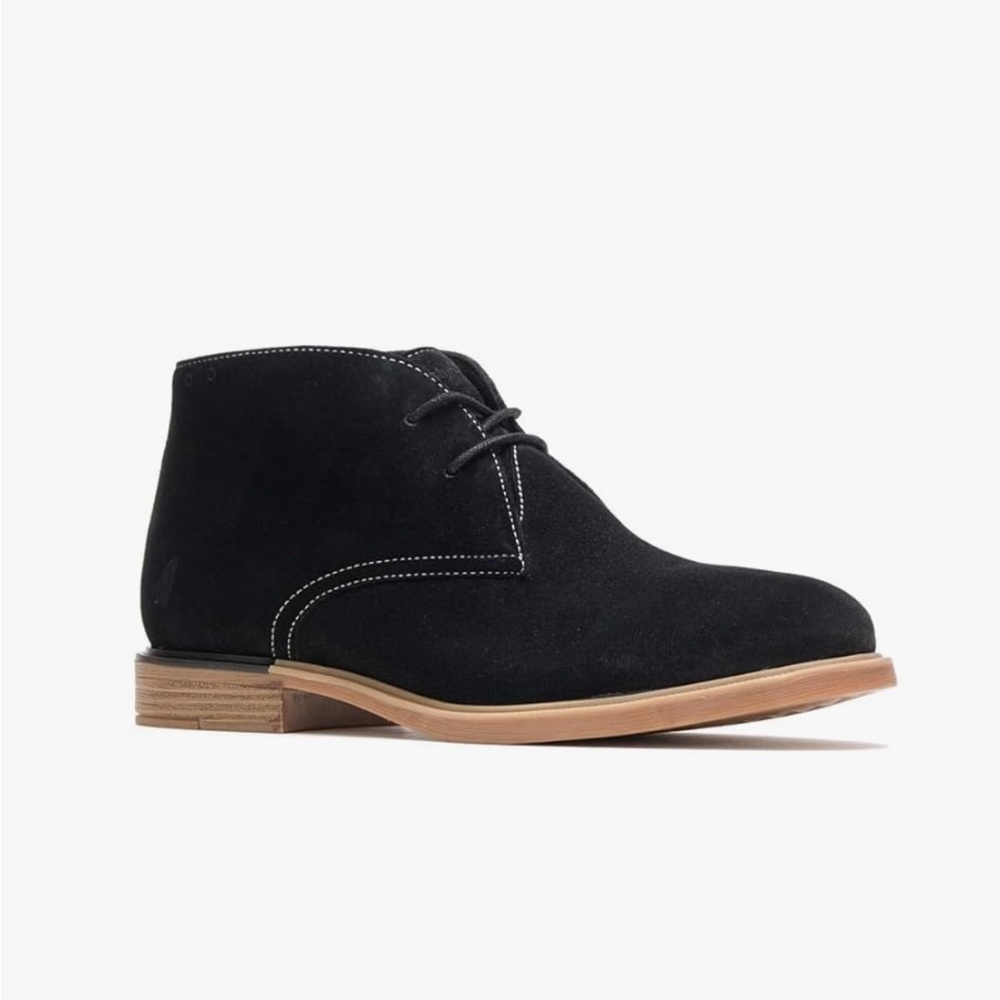 Hush Puppies Black Suede Bailey Chukka Ankle Boots Size 8.5